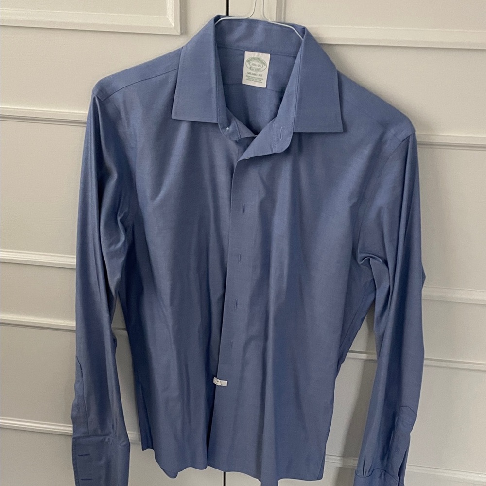 Brooks Brothers Classic Blue Dress Shirt French Cuffs